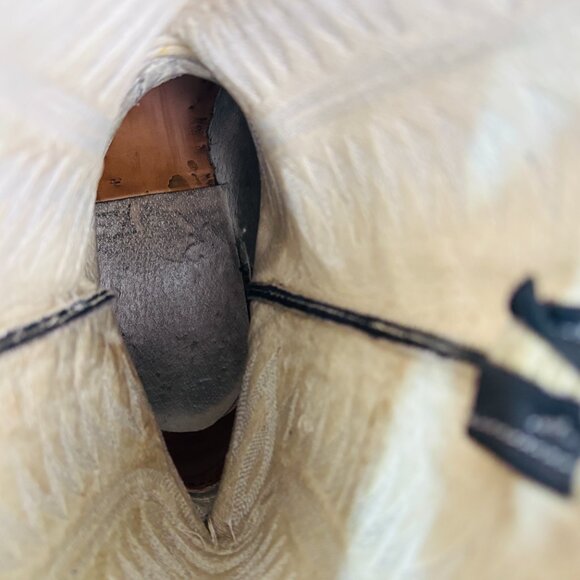 Pristine Cowtown Genuine Python Snakeskin Cowboy Western Boots Black 13 D - Picture 11 of 13